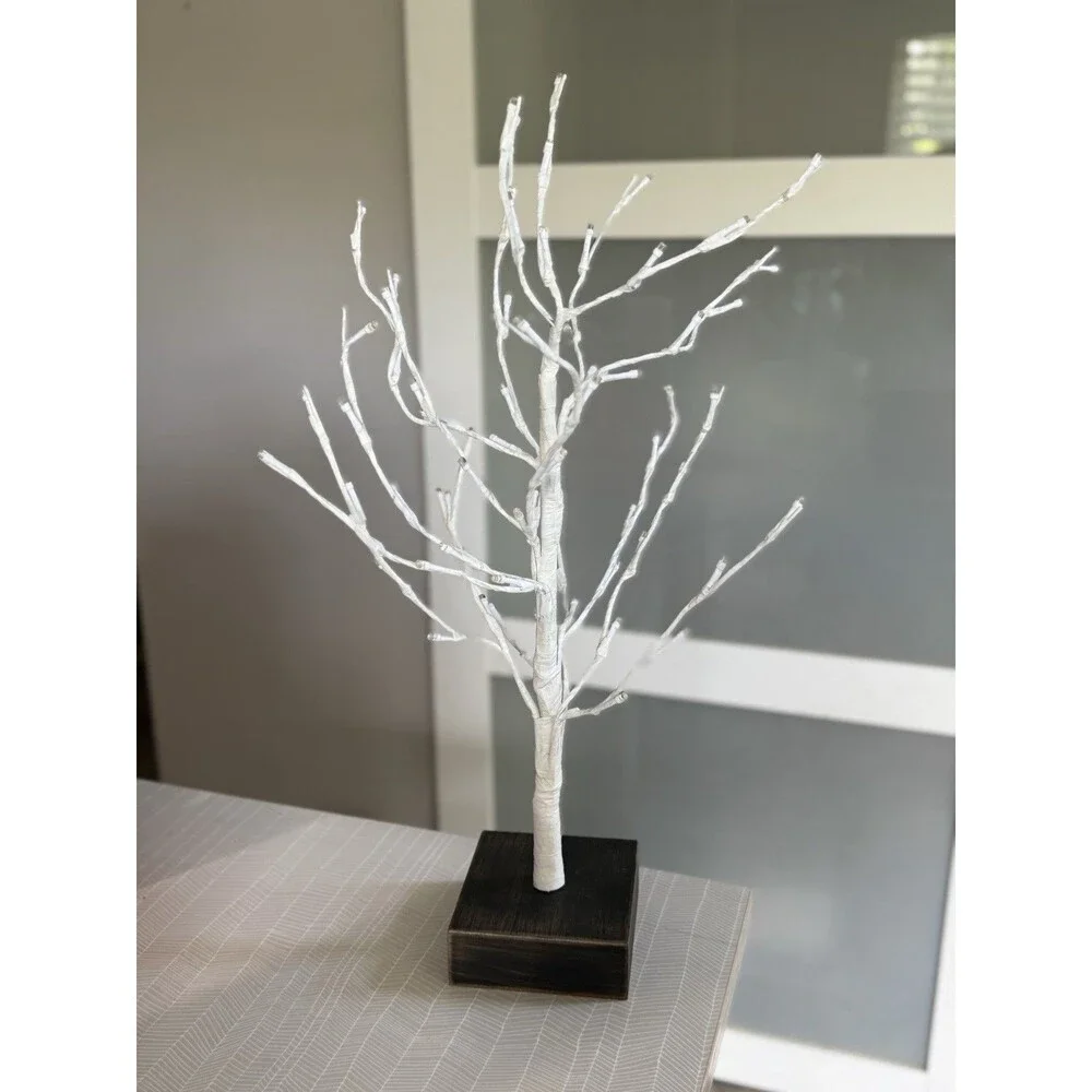 Restoration Hardware Starlit Winter 2 Feet Holiday Tree LED HTF White
